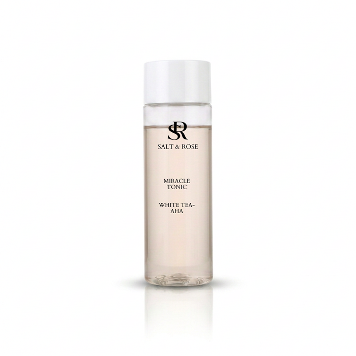 Salt & Rose Cosmetics Miracle Tonic AHA toner, a quick post-workout skin reset ritual